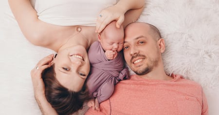 couple with baby born with donor egg ivf